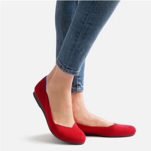 Rothy's The Flat Women's Red Ballet Flats Size 8